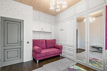 Шкаф из массива Мебель в детскую из дуба Инерия